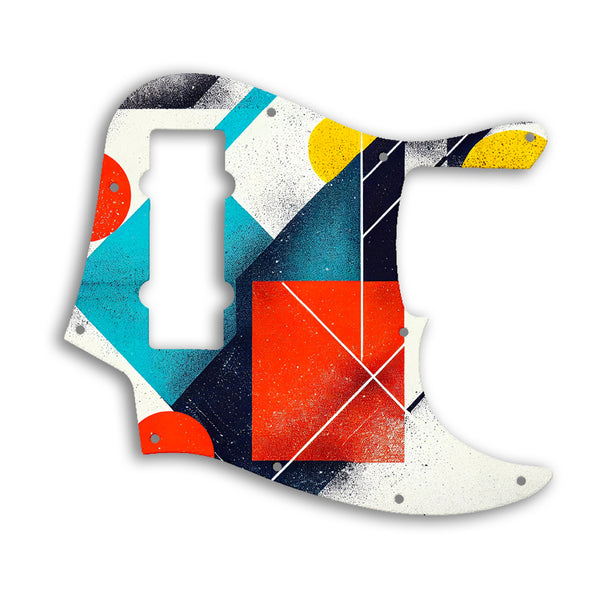 Fender Jazz Bass Modern Player 5 String Custom Pickguard Scratchplate ABSTRACT Design