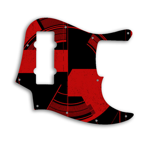 Fender Jazz Bass Modern Player 5 String Custom Pickguard Scratchplate ABSTRACT Design