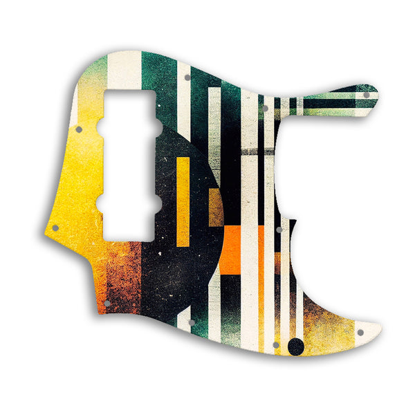 Fender Jazz Bass Modern Player 5 String Custom Pickguard Scratchplate ABSTRACT Design