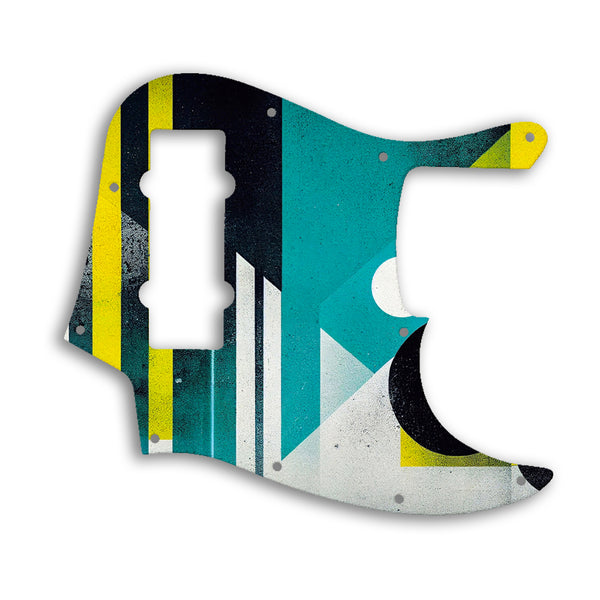 Fender Jazz Bass Modern Player 5 String Custom Pickguard Scratchplate ABSTRACT Design