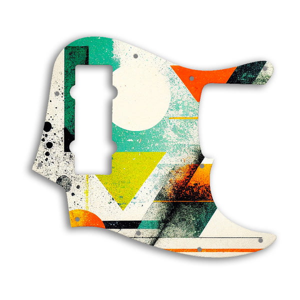 Fender Jazz Bass Modern Player 5 String Custom Pickguard Scratchplate ABSTRACT Design