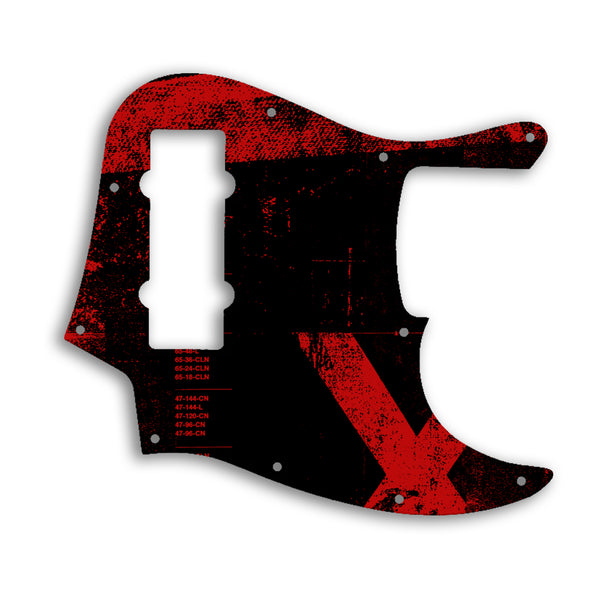 Fender Jazz Bass Modern Player 5 String Custom Pickguard Scratchplate ABSTRACT Design