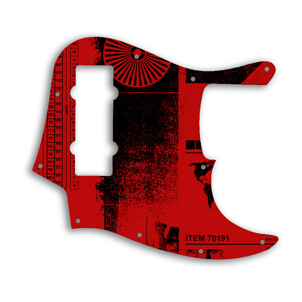 Fender Jazz Bass Modern Player 5 String Custom Pickguard Scratchplate ABSTRACT Design