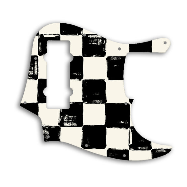 Fender Jazz Bass Modern Player 5 String Custom Pickguard Scratchplate CHESS Design