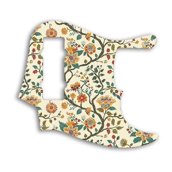 Fender Jazz Bass Modern Player 5 String Custom Pickguard Scratchplate INDIAN_FLORAL Design