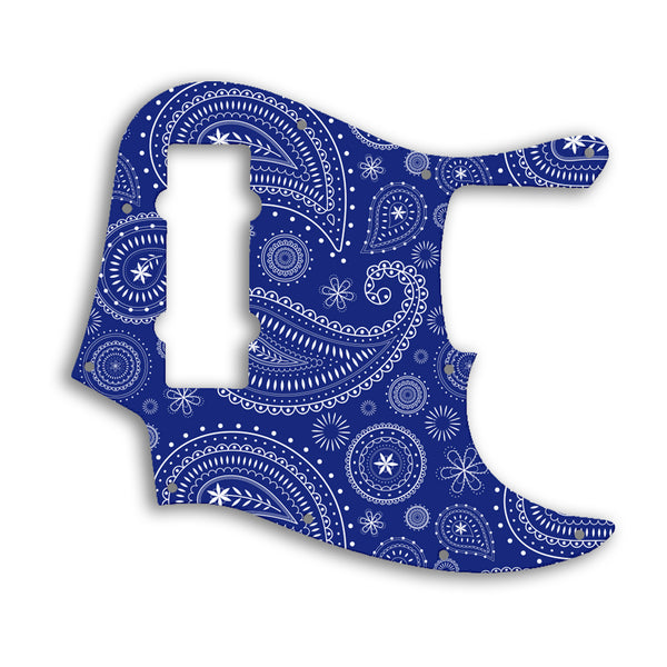 Fender Jazz Bass Modern Player 5 String Custom Pickguard Scratchplate Paisley Design