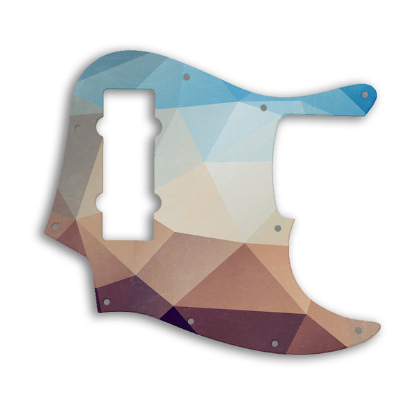 Fender Jazz Bass Modern Player 5 String Custom Pickguard Scratchplate POLYGON Design