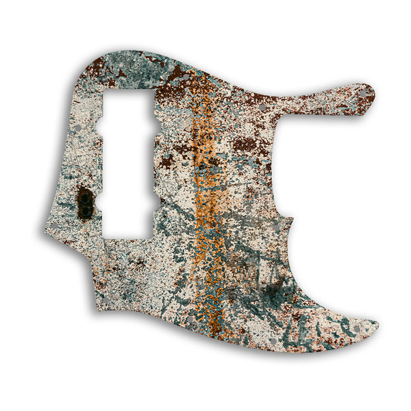 Fender Jazz Bass Modern Player 5 String Custom Pickguard Scratchplate Rust Design