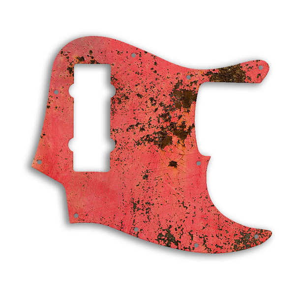 Fender Jazz Bass Modern Player 5 String Custom Pickguard Scratchplate Rust Design