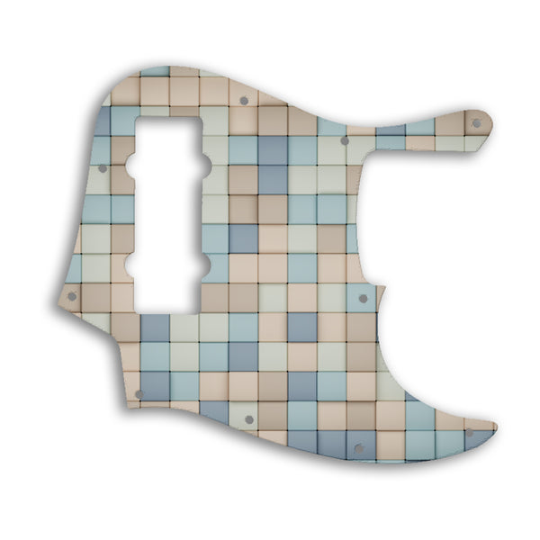 Fender Jazz Bass Modern Player 5 String Custom Pickguard Scratchplate TILES Design