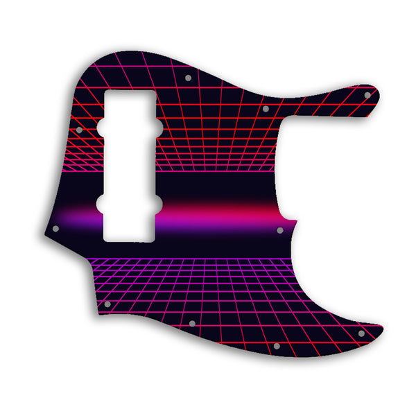 Fender Jazz Bass Modern Player 5 String Custom Pickguard Scratchplate TRON Design