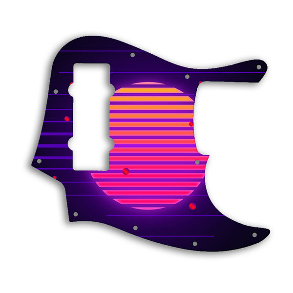 Fender Jazz Bass Modern Player 5 String Custom Pickguard Scratchplate TRON Design