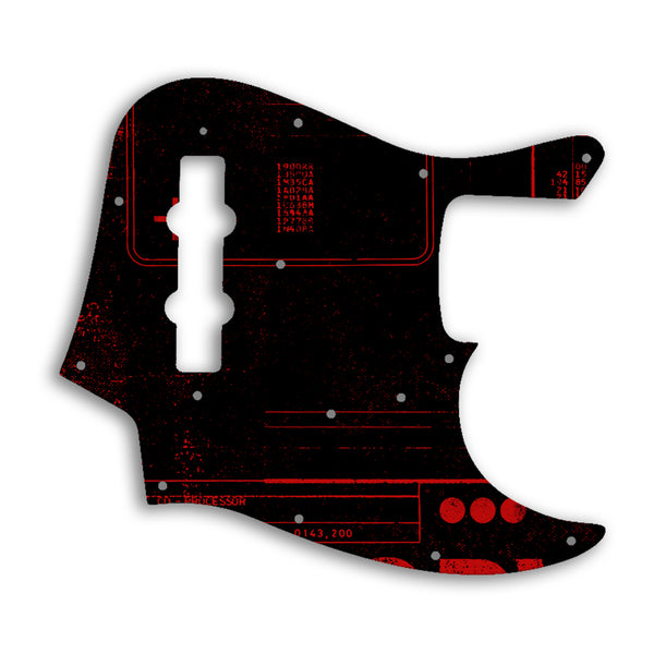 Fender Jazz Bass USA Vintage 1960'S Style Custom Pickguard Scratchplate ABSTRACT Design