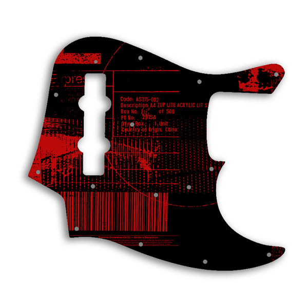 Fender Jazz Bass USA Vintage 1960'S Style Custom Pickguard Scratchplate ABSTRACT Design