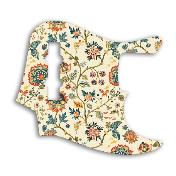 Fender Jazz Bass USA Vintage 1960'S Style Custom Pickguard Scratchplate INDIAN_FLORAL Design