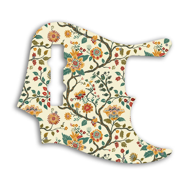 Fender Jazz Bass USA Vintage 1960'S Style Custom Pickguard Scratchplate INDIAN_FLORAL Design