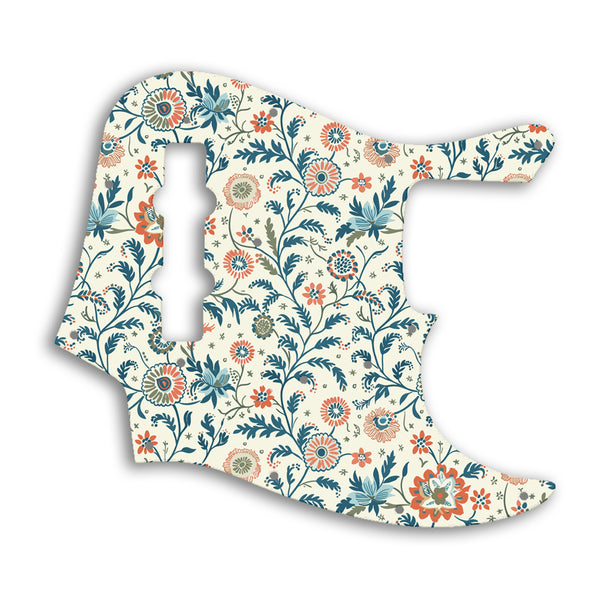 Fender Jazz Bass USA Vintage 1960'S Style Custom Pickguard Scratchplate INDIAN_FLORAL Design