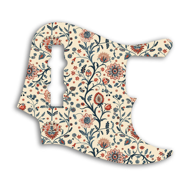 Fender Jazz Bass USA Vintage 1960'S Style Custom Pickguard Scratchplate INDIAN_FLORAL Design