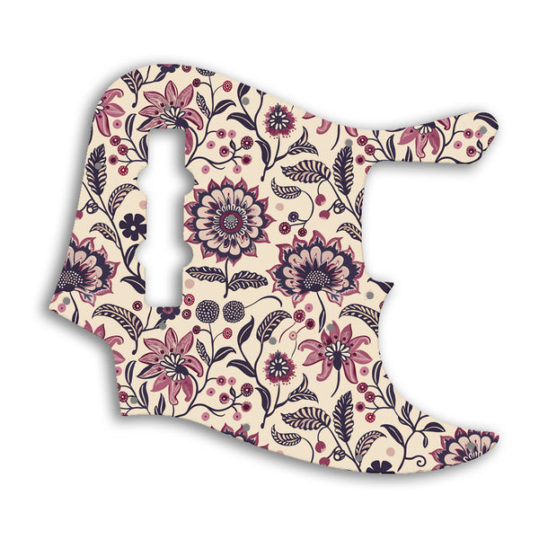 Fender Jazz Bass USA Vintage 1960'S Style Custom Pickguard Scratchplate INDIAN_FLORAL Design