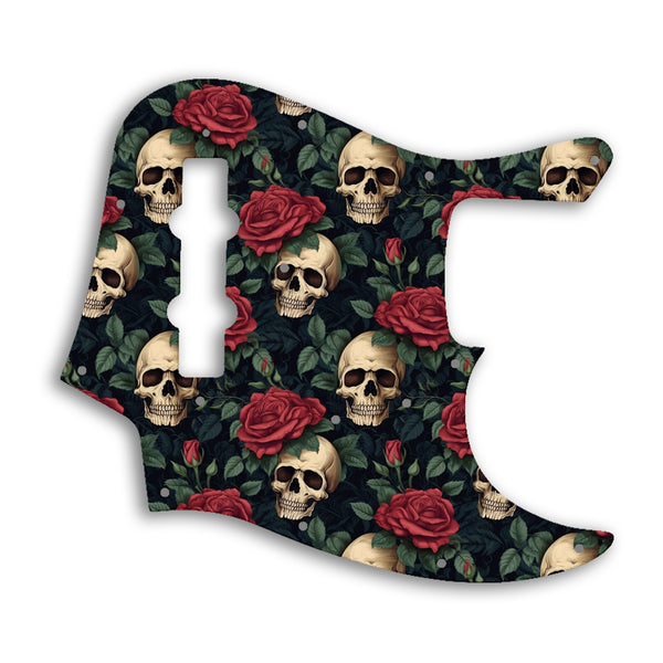 Fender Jazz Bass USA Vintage 1960'S Style Custom Pickguard Scratchplate SKULL Design