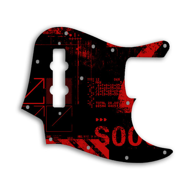 Fender Jazz Bass USA Vintage 1970'S Style Custom Pickguard Scratchplate ABSTRACT Design