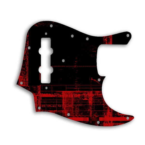 Fender Jazz Bass USA Vintage 1970'S Style Custom Pickguard Scratchplate ABSTRACT Design