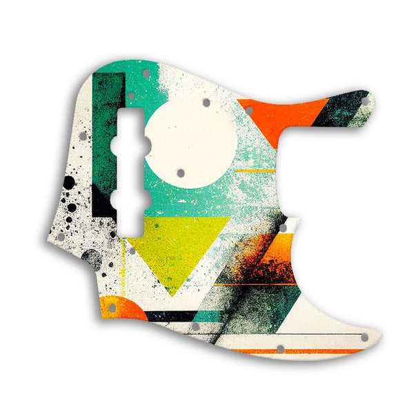 Fender Jazz Bass USA Vintage 1970'S Style Custom Pickguard Scratchplate ABSTRACT Design