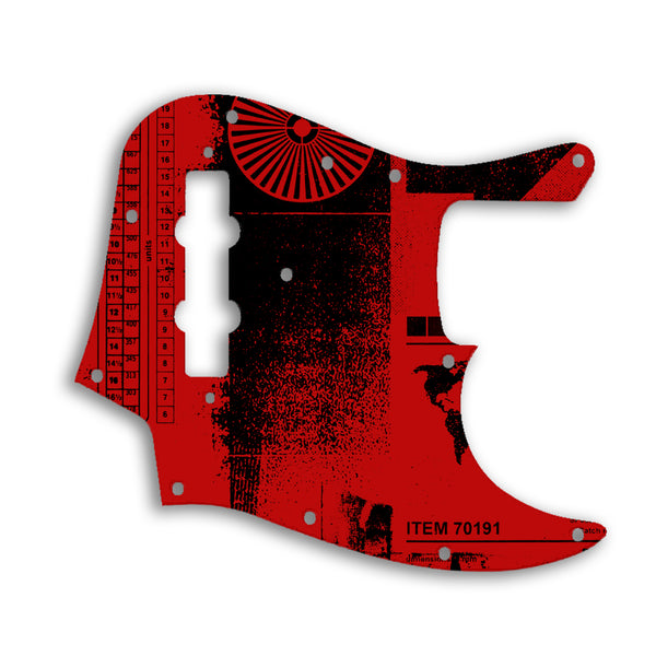 Fender Jazz Bass USA Vintage 1970'S Style Custom Pickguard Scratchplate ABSTRACT Design