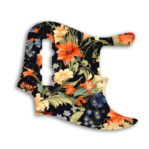 Fender Jazz Bass USA Vintage 1970'S Style Custom Pickguard Scratchplate Floral Design