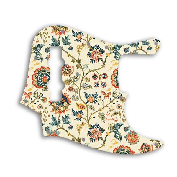 Fender Jazz Bass USA Vintage 1970'S Style Custom Pickguard Scratchplate INDIAN_FLORAL Design