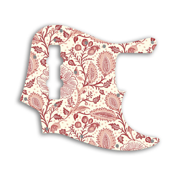 Fender Jazz Bass USA Vintage 1970'S Style Custom Pickguard Scratchplate INDIAN_FLORAL Design