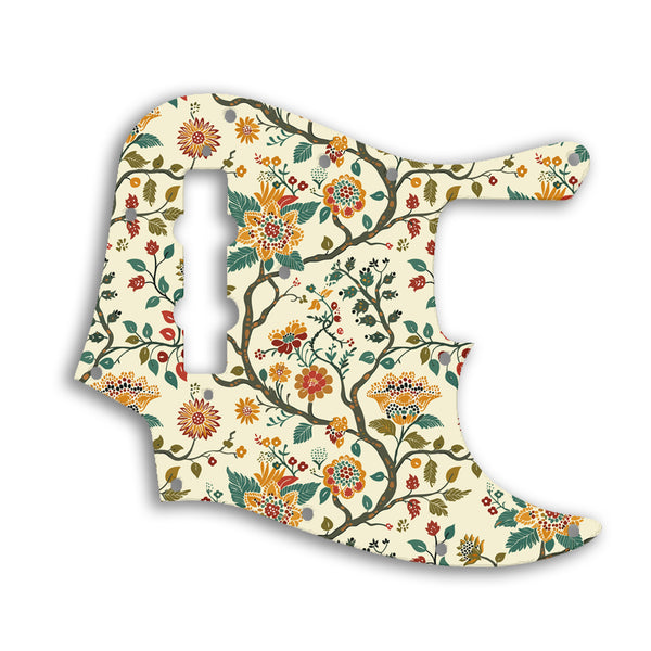 Fender Jazz Bass USA Vintage 1970'S Style Custom Pickguard Scratchplate INDIAN_FLORAL Design