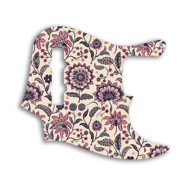 Fender Jazz Bass USA Vintage 1970'S Style Custom Pickguard Scratchplate INDIAN_FLORAL Design