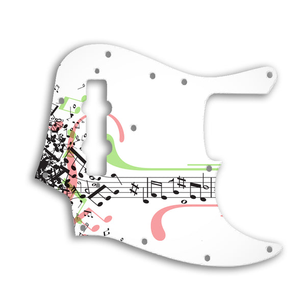 Fender Jazz Bass USA Vintage 1970'S Style Custom Pickguard Scratchplate Music Design