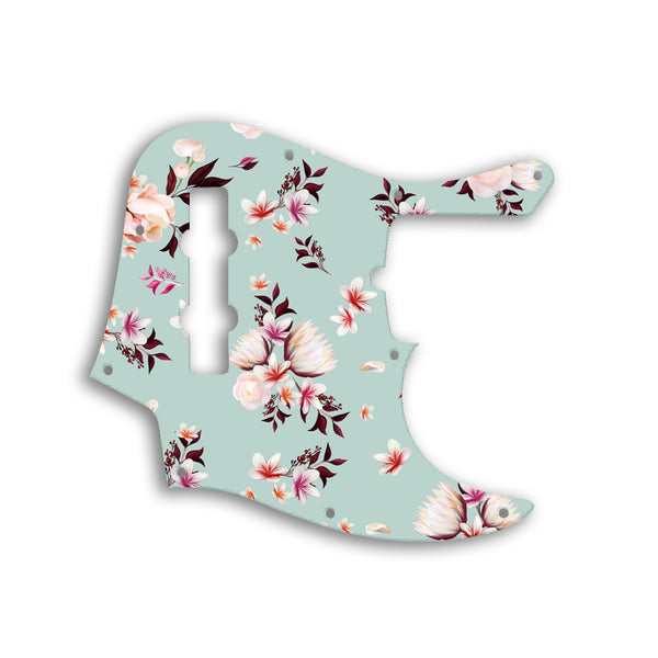 Fender Jazz Bass American Deluxe 4 String (21 Fret) Custom Pickguard Scratchplate FLOWERS Design