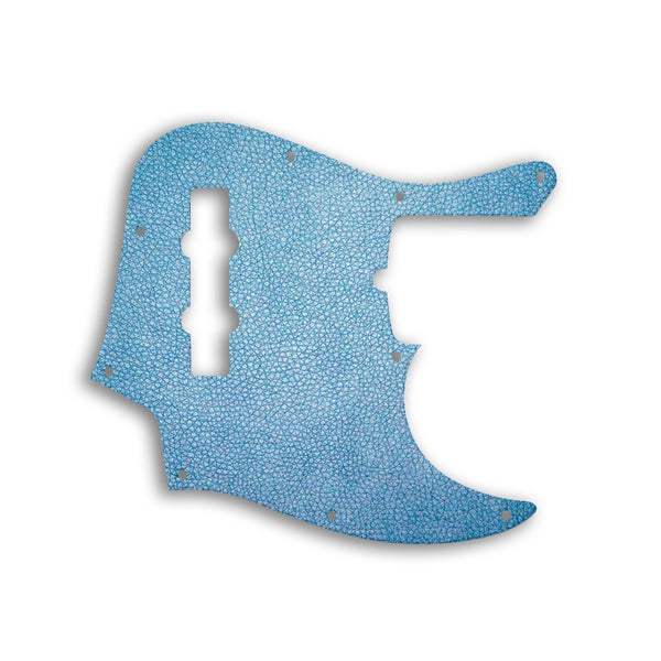 Fender Jazz Bass American Deluxe 4 String (21 Fret) Custom Pickguard Scratchplate LEATHER Design