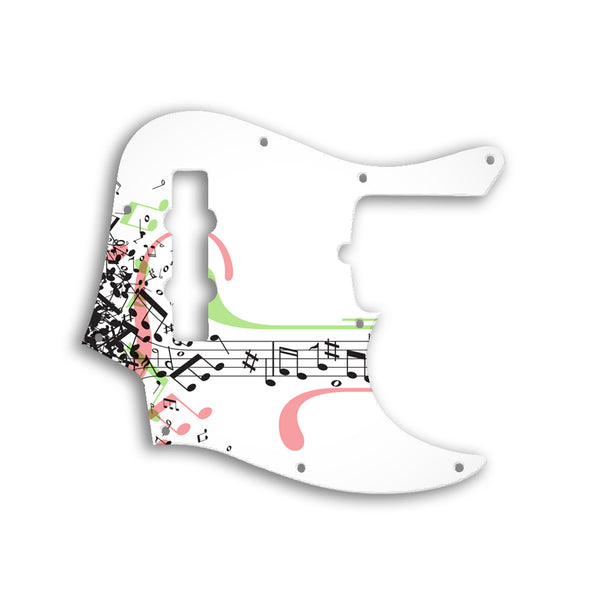 Fender Jazz Bass American Deluxe 4 String (21 Fret) Custom Pickguard Scratchplate Music Design