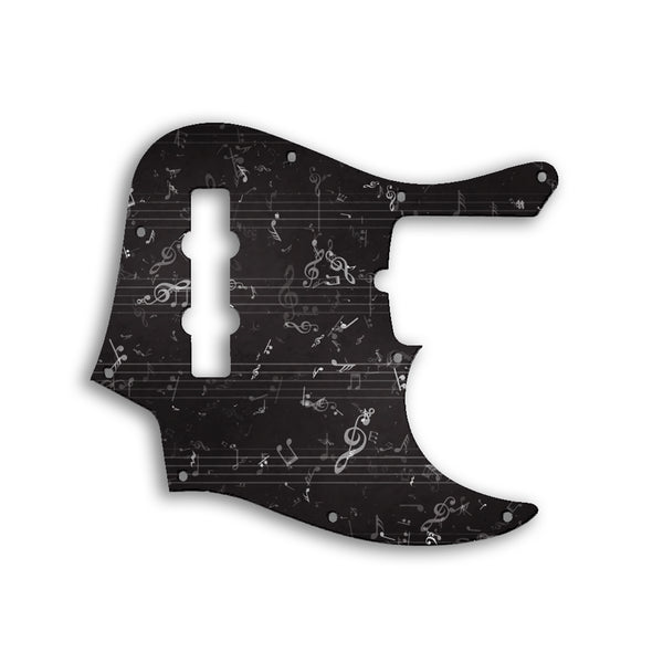 Fender Jazz Bass American Deluxe 4 String (21 Fret) Custom Pickguard Scratchplate Music Design