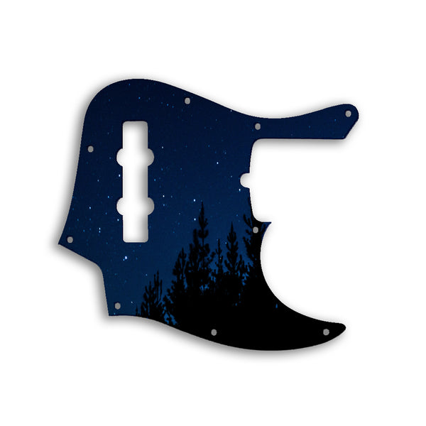 Fender Jazz Bass American Deluxe 4 String (21 Fret) Custom Pickguard Scratchplate NIGHT Design