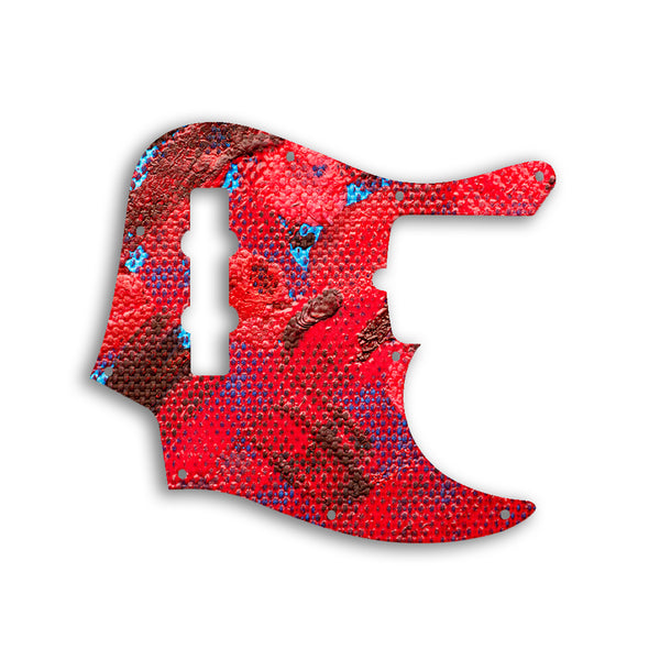 Fender Jazz Bass American Deluxe 4 String (21 Fret) Custom Pickguard Scratchplate Paint Design