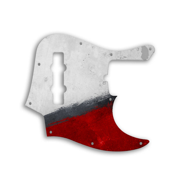 Fender Jazz Bass American Deluxe 4 String (21 Fret) Custom Pickguard Scratchplate PAINT Design