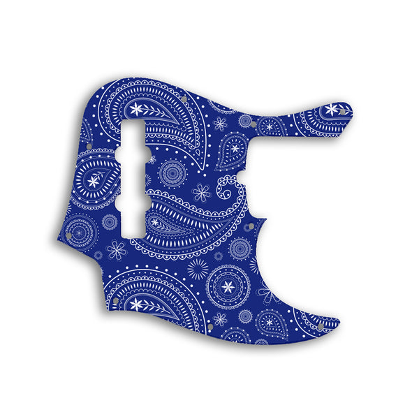 Fender Jazz Bass American Deluxe 4 String (21 Fret) Custom Pickguard Scratchplate Paisley Design