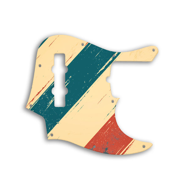 Fender Jazz Bass American Deluxe 4 String (21 Fret) Custom Pickguard Scratchplate RETRO Design