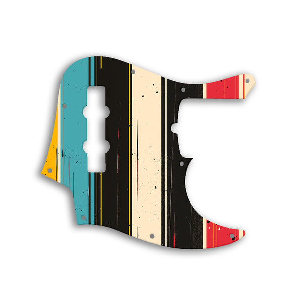 Fender Jazz Bass American Deluxe 4 String (21 Fret) Custom Pickguard Scratchplate RETRO Design