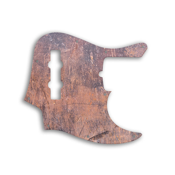 Fender Jazz Bass American Deluxe 4 String (21 Fret) Custom Pickguard Scratchplate Rust Design