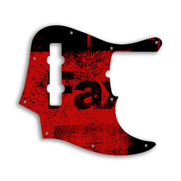 Fender Jazz Bass American Deluxe 5 String (21 Fret) Custom Pickguard Scratchplate ABSTRACT Design