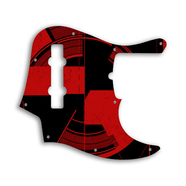 Fender Jazz Bass American Deluxe 5 String (21 Fret) Custom Pickguard Scratchplate ABSTRACT Design