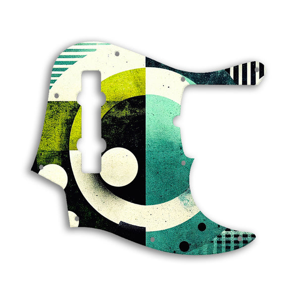 Fender Jazz Bass American Deluxe 5 String (21 Fret) Custom Pickguard Scratchplate ABSTRACT Design