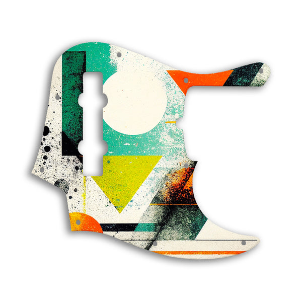 Fender Jazz Bass American Deluxe 5 String (21 Fret) Custom Pickguard Scratchplate ABSTRACT Design