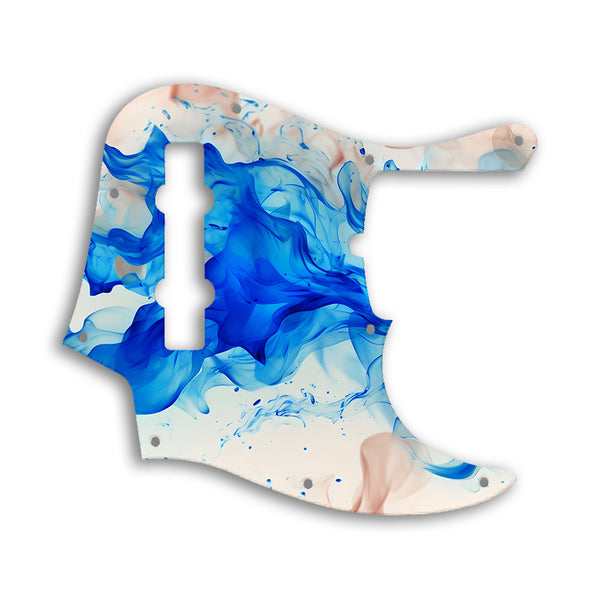 Fender Jazz Bass American Deluxe 5 String (21 Fret) Custom Pickguard Scratchplate Fire Design